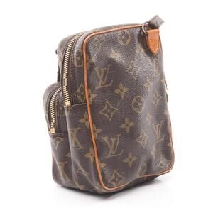 Louis Vuitton Canvas Monogram Bag Brown Leather Amazon Shoulder